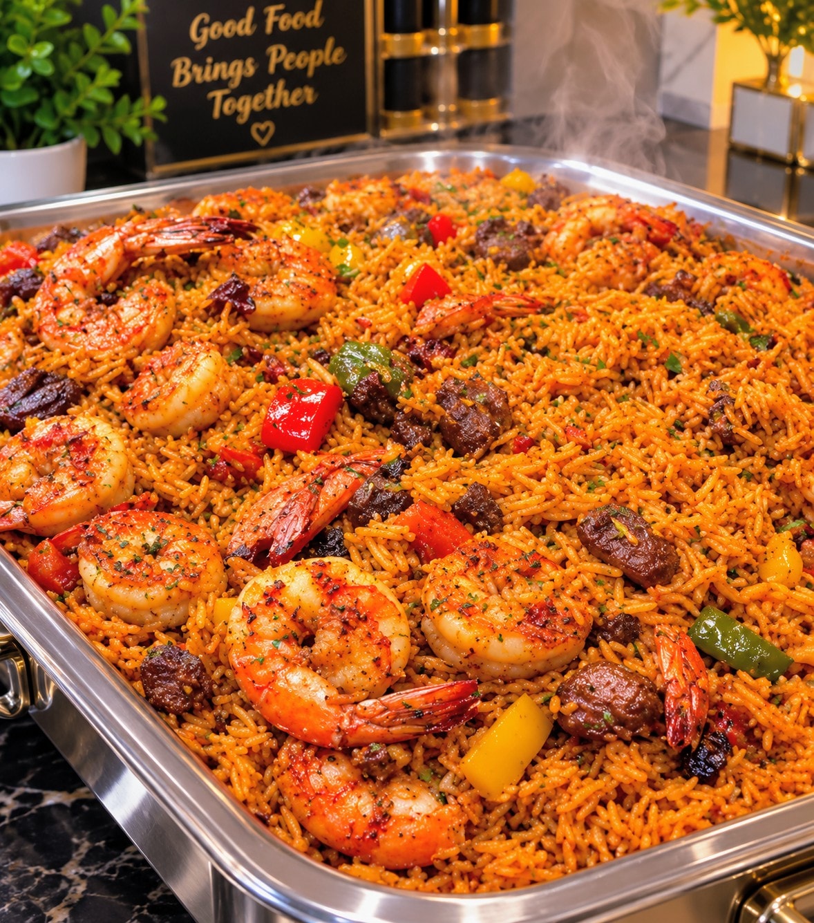 Asher Cuisine catering food spread